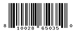 UPC barcode 810028650350