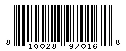 UPC barcode 810028970168