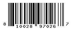 UPC barcode 810028970267