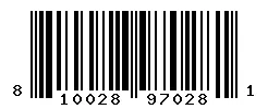 UPC barcode 810028970281