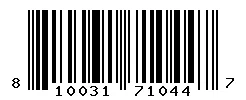 UPC barcode 810031710447