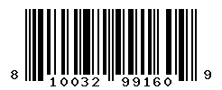 UPC barcode number 810032991609