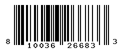 UPC barcode number 810036266833