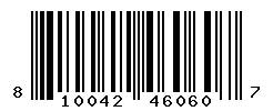 UPC barcode number 810042460607