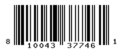 UPC barcode number 810043377461