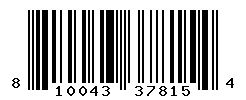 UPC barcode number 810043378154