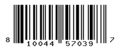 UPC barcode 810044570397