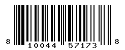 UPC barcode number 810044571738