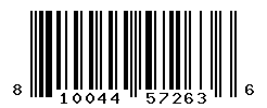 UPC barcode number 810044572636