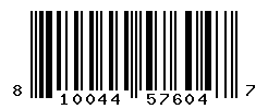 UPC barcode number 810044576047