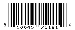 UPC barcode number 810045751610