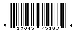 UPC barcode number 810045751634