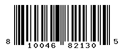 UPC barcode number 810046821305