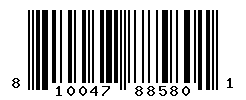 UPC barcode number 810047885801