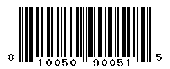 UPC barcode number 810050900515