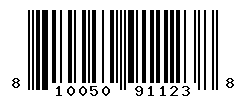 UPC barcode number 810050911238