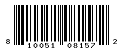 UPC barcode number 810051081572