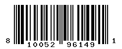 UPC barcode number 810052961491