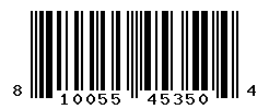 UPC barcode number 810055453504