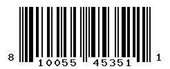 UPC barcode number 810055453511