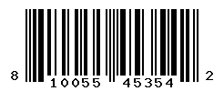 UPC barcode number 810055453542