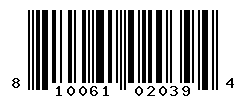 UPC barcode number 810061020394