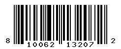 UPC barcode number 810062132072