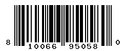 UPC barcode number 810066950580