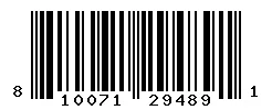 UPC 810071294891 barcode image