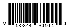 UPC barcode 810074935111