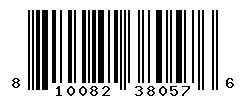UPC barcode 810082380576