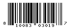 UPC barcode 810083030197