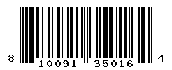 UPC barcode number 810091350164