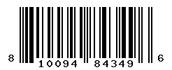 UPC barcode 810094843496