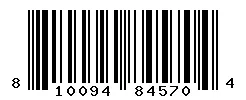 UPC barcode 810094845704