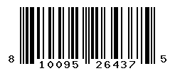 UPC barcode number 810095264375