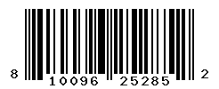 UPC barcode number 810096252852