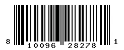 UPC 810096282781 barcode image