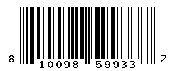 UPC barcode number 810098599337
