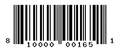 UPC barcode 81016501