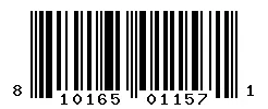UPC barcode 810165011571