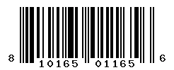 UPC barcode 810165011656