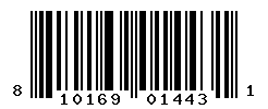 UPC barcode number 810169014431