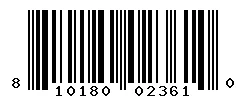 UPC barcode 810180023610