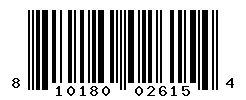 UPC barcode 810180026154
