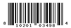 UPC barcode number 810201034984