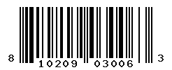 UPC barcode number 810209030063