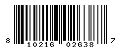 UPC barcode 810216026387