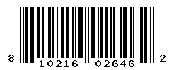 UPC barcode 810216026462