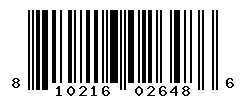 UPC barcode 810216026486